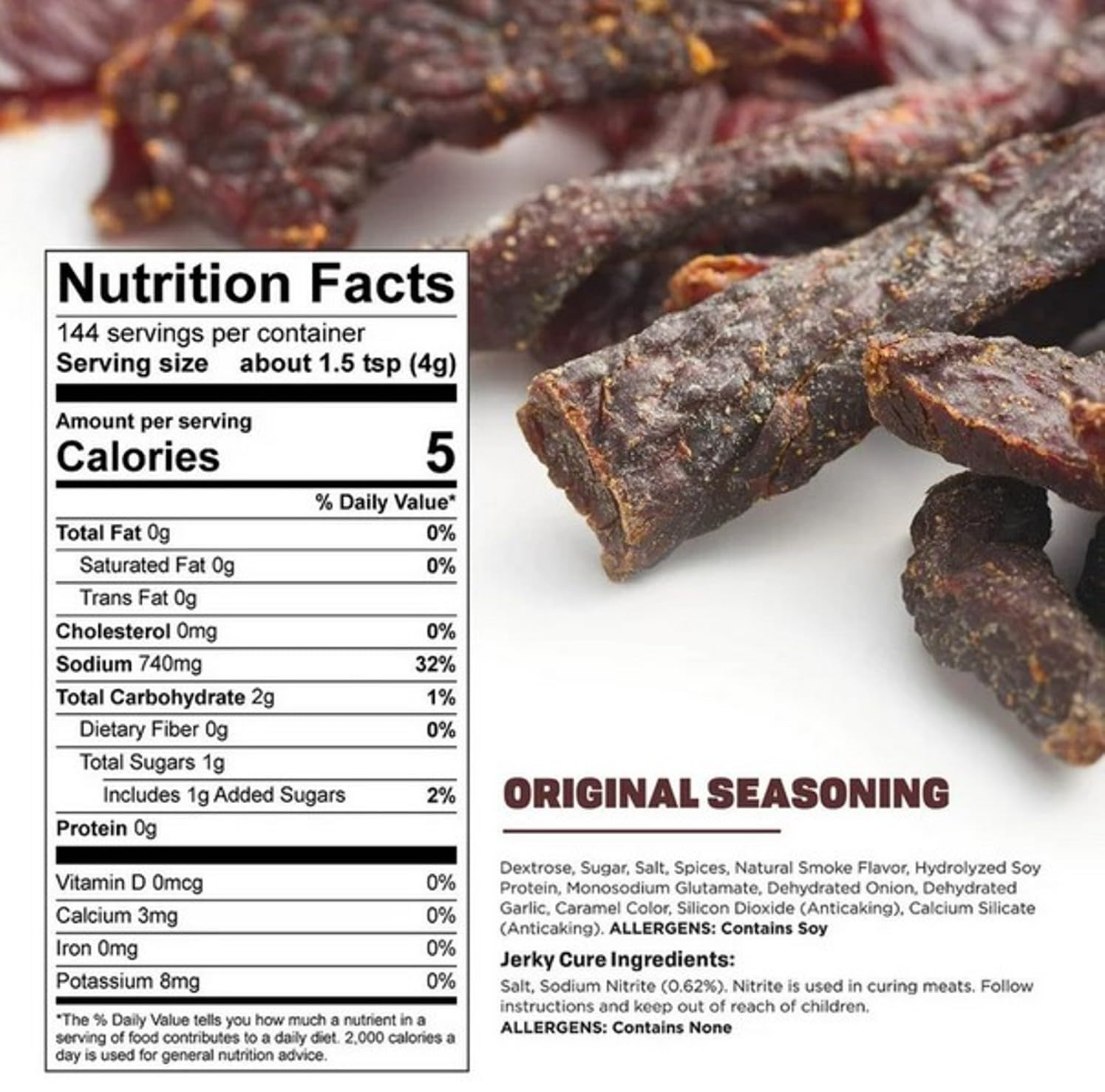 Nesco Original Flavor Jerky Seasoning and Cure for 6 Pounds of Meat