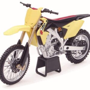 New-Ray 1/12 Suzuki RM-Z450 2014 Suzuki Motocross/Off-Road Bike, Yellow, (57643)