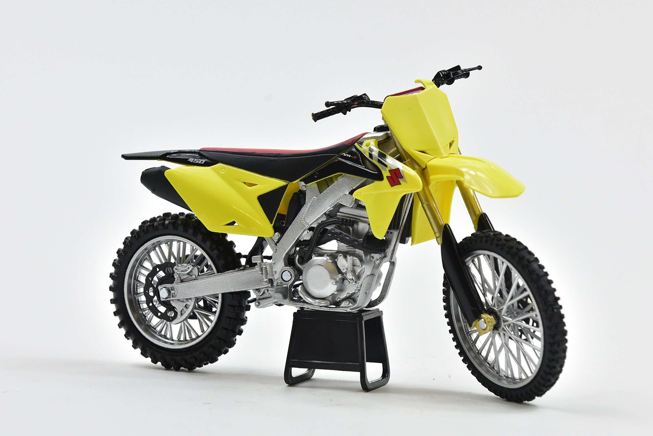 New-Ray 1/12 Suzuki RM-Z450 2014 Suzuki Motocross/Off-Road Bike, Yellow, (57643)