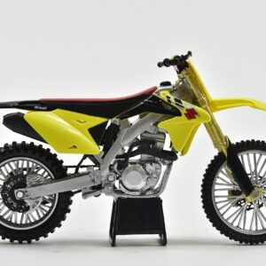 New-Ray 1/12 Suzuki RM-Z450 2014 Suzuki Motocross/Off-Road Bike, Yellow, (57643)