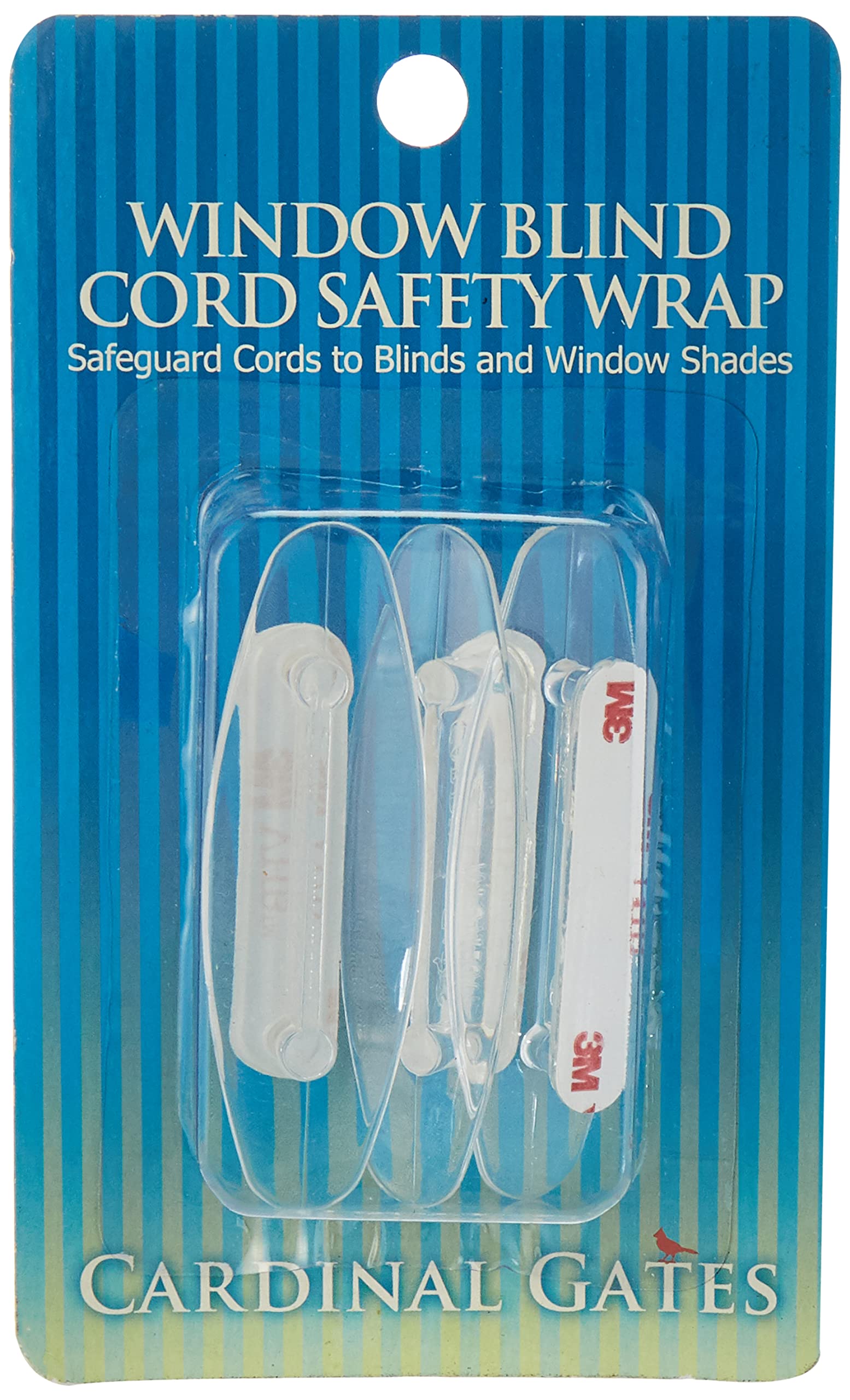 Cardinal Gates Cord Safety 3- Wraps, Clear