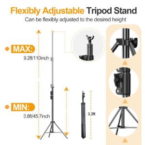 EMART Photo Video Studio 9.2 x 10ft Heavy Duty Background Stand Backdrop Support System Kit with Carry Bag for Photography