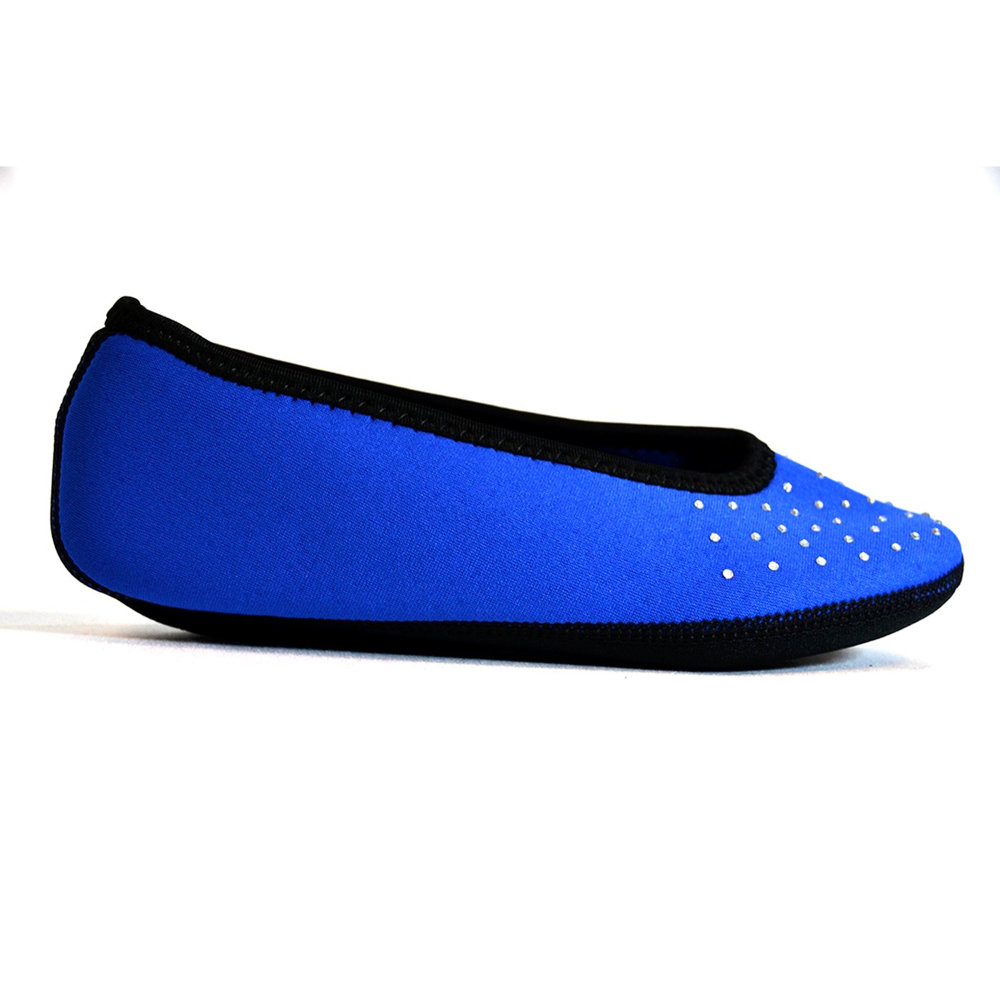 NuFoot Sparkle Ballet Flats Women's Shoes Best Foldable & Flexible Flats Slipper Socks Travel Slippers & Exercise Shoes Dance Shoes Yoga Socks House Shoes Indoor Slippers Royal Blue X-Large