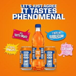 IRN-BRU From AG Barr The Original and Best Sparkling Flavored Soft Drink | A Scottish Favorite | 16.9 Fluid Ounce (Pack of 12)