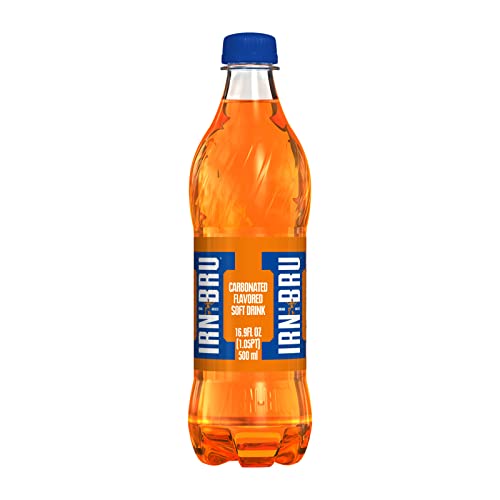 IRN-BRU From AG Barr The Original and Best Sparkling Flavored Soft Drink | A Scottish Favorite | 16.9 Fluid Ounce (Pack of 12)