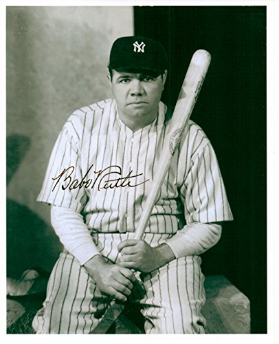 Kirkland Babe Ruth 8 X 10 Autograph Photo on Glossy Photo Paper