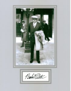 kirkland babe ruth 8 x 10 autograph photo on glossy photo paper
