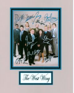 kirkland the west wing, classic tv, 8 x 10 autograph photo on glossy photo paper