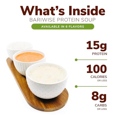 BariWise Protein Soup Mix, Variety Pack, 15g Protein, Low Carb (7ct)