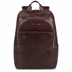 piquadro computer backpack with padded ipad/ipadmini compartment, mahogany, one size