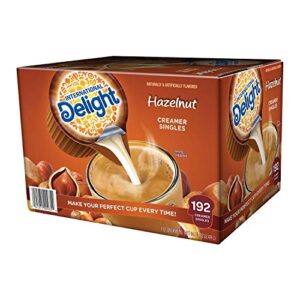 international delight - hazelnut liquid coffee creamer portion cup (192)ct