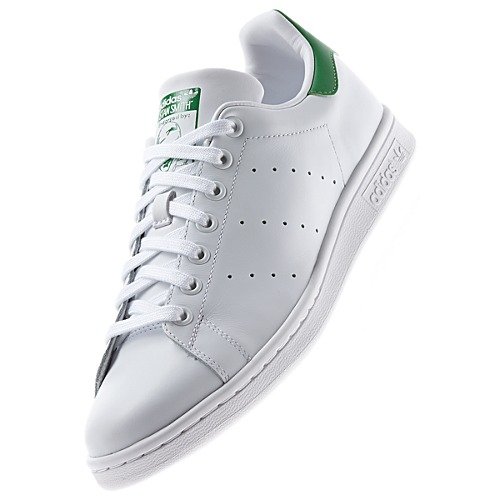 adidas Originals Men's Stan Smith Sneaker, White/White/Green, 19