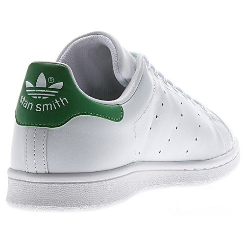 adidas Originals Men's Stan Smith Sneaker, White/White/Green, 19