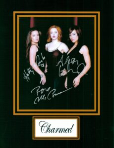kirkland signature charmed, classic tv, 8 x 10 autograph photo on glossy photo paper