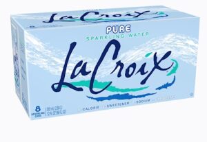 lacroix sparkling water, pure, 12 fl oz (pack of 8)