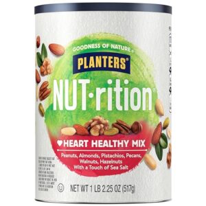 planters nut-rition heart healthy nut mix, snack mix, 18.25 oz