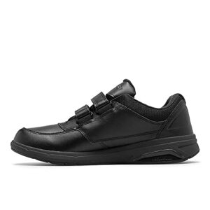 new balance womens 813 v1 hook and loop walking shoe, black, 7.5 wide us