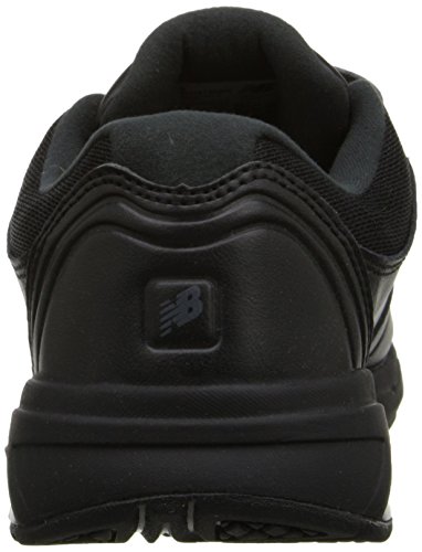 New Balance womens 813 V1 Hook and Loop Walking Shoe, Black, 7.5 Wide US