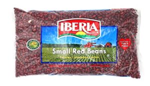 iberia small red beans, 4 lb, long shelf life small red beans with easy storage, rich in fiber & potassium, low calorie, low fat food