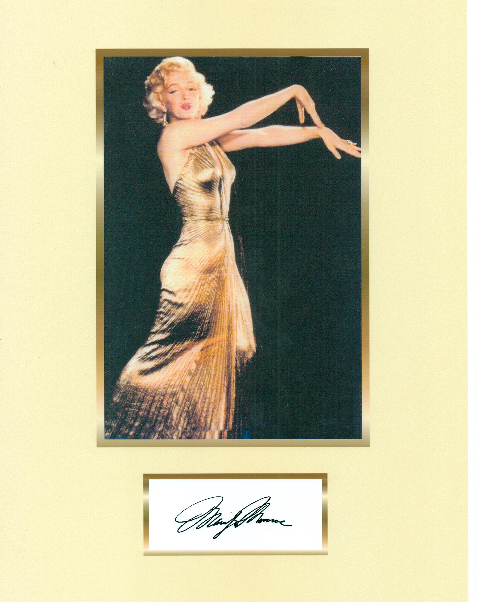 Kirkland Signature Marilyn Monroe 8 X 10 Photo Display Autograph on Glossy Photo Paper