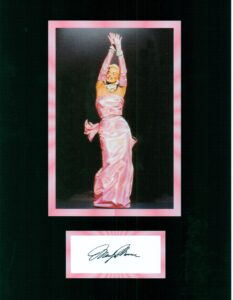 kirkland marilyn monroe 8 x 10 photo display autograph on glossy photo paper