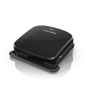 george foreman 4-serving removable plate grill and panini press, black, grp360b