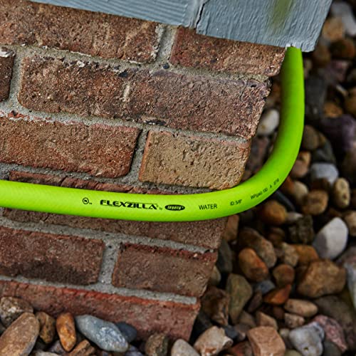 Flexzilla Garden Hose with SwivelGrip, 5/8 in. x 100 ft., Heavy Duty, Lightweight, Drinking Water Safe, ZillaGreen - HFZG5100YWS-E