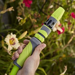 Flexzilla Garden Hose with SwivelGrip, 5/8 in. x 100 ft., Heavy Duty, Lightweight, Drinking Water Safe, ZillaGreen - HFZG5100YWS-E