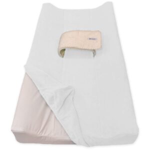 poopoose changing pad cover (cloud white)