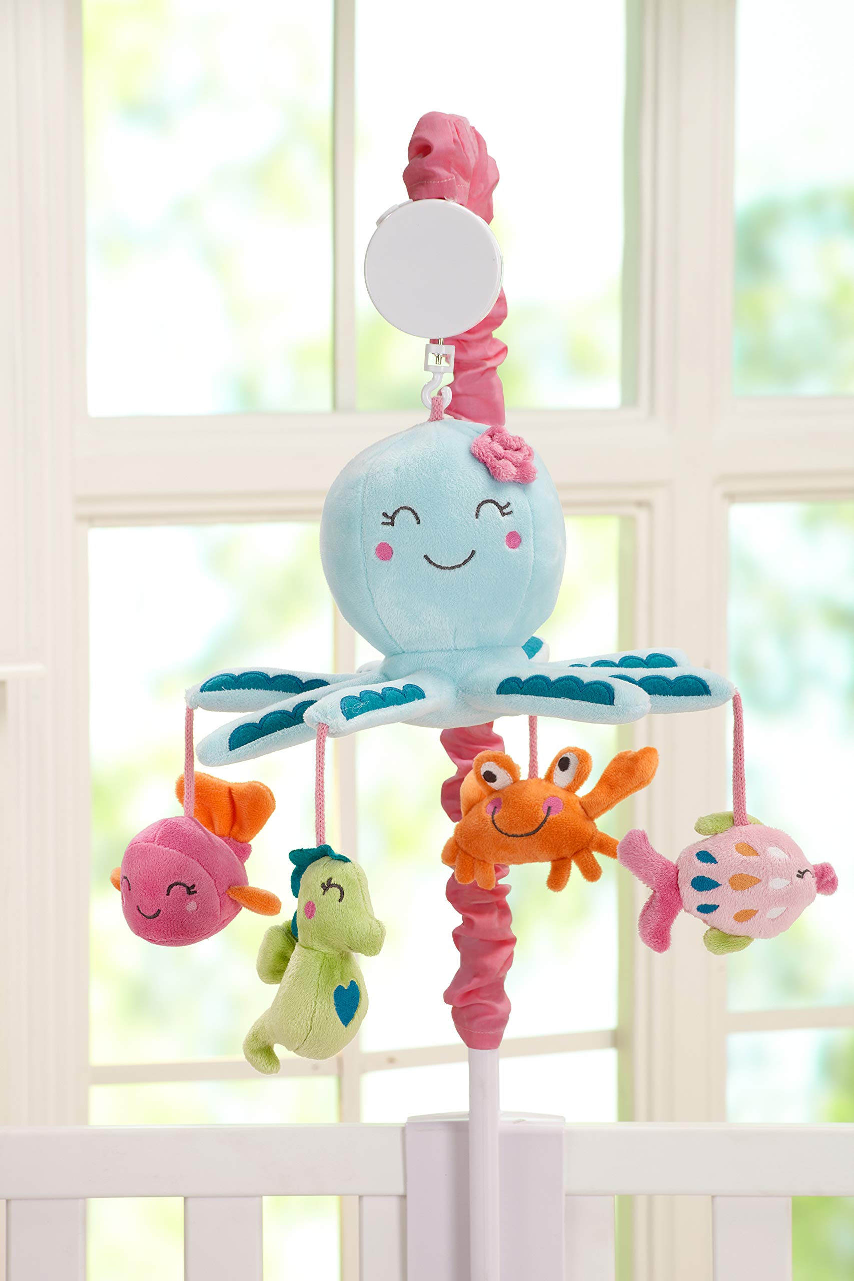 Carter's Sea Collection Musical Mobile, Pink/Blue/Turquoise