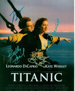 kirkland titanic, classic movie, 8 x 10 photo display autograph on glossy photo paper