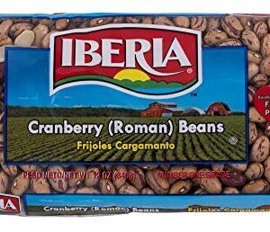 Iberia Roman Cranberry Beans, 12 Oz