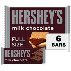 hershey's milk chocolate, easter candy bars, 1.55 oz (6 count)