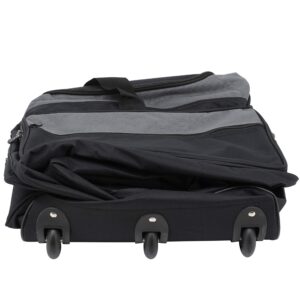 Travelers Club 36" Asgard 3-Wheel Rolling Duffel Bag, Black