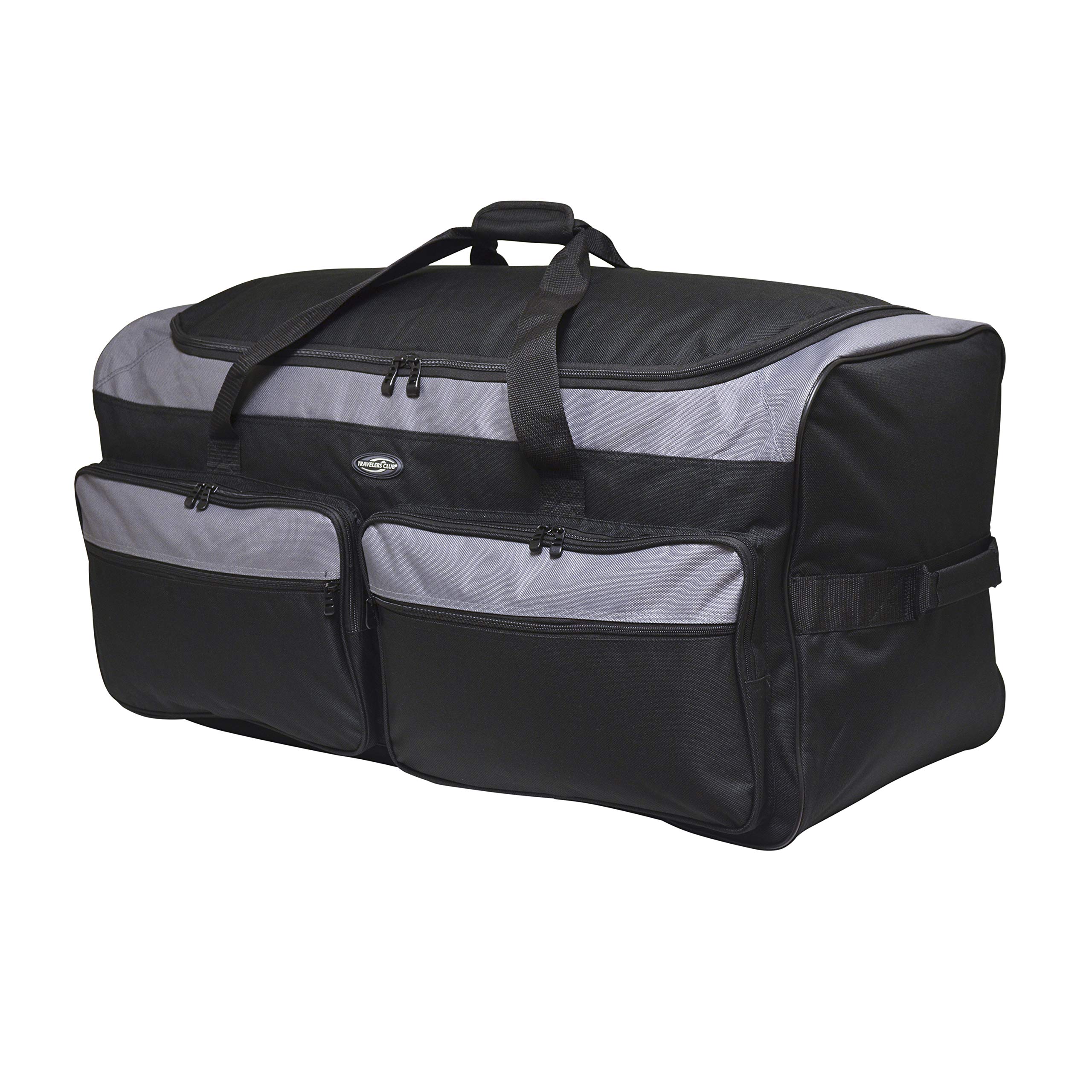 Travelers Club 36" Asgard 3-Wheel Rolling Duffel Bag, Black