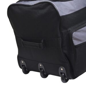 Travelers Club 36" Asgard 3-Wheel Rolling Duffel Bag, Black