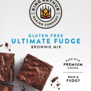 King Arthur, Gluten Free Fudge Brownie Mix, Certified Gluten-Free, Non-GMO Project Verified, Certified Kosher, 17 Ounces