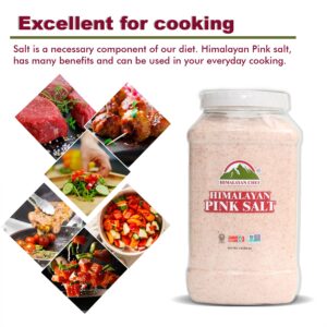 Himalayan Chef Himalayan Pink Salt Fine Grain, Plastic Jar-5 lbs