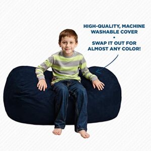 Chill Sack Kid's Memory Foam Bean Bag Lounger, Navy