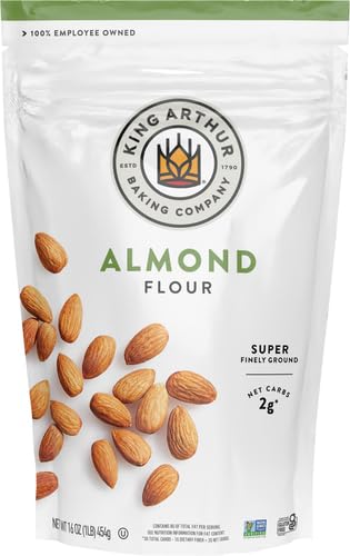 King Arthur, Almond Flour, Certified Gluten-Free, Non-GMO Project Verified, Certified Kosher, Finely Ground, 16 Ounces