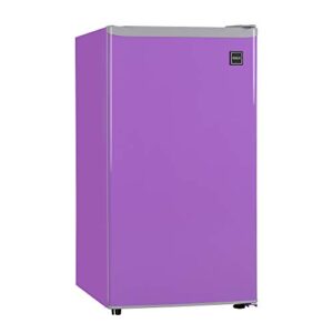 rca rfr321-purple 3.2 cu ft compact fridge, mini refrigerator, purple