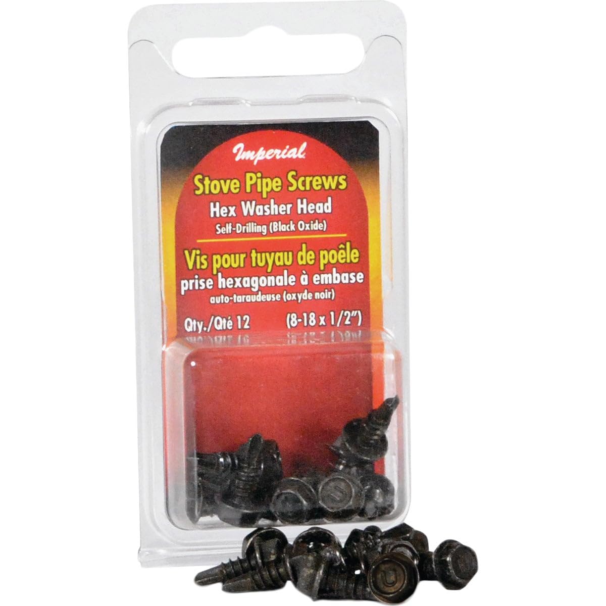 Screws Hex Stove Pipe Blk Znc