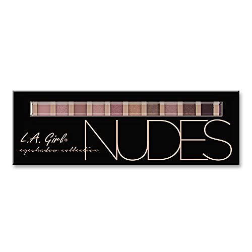 L.A. Girl Beauty Brick Eyeshadow, Nudes, 0.42 Ounce, Powder