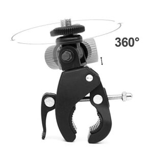 SUPON Camera Super Clamp with 1/4"- 20 Threaded Head Compatible for LCD Monitor,DSLR Cameras,DV,Flash Light,Studio Backdrop,Bike, Microphone Stands, Music Stands,Tripod, Motorcycle,Rod Bar