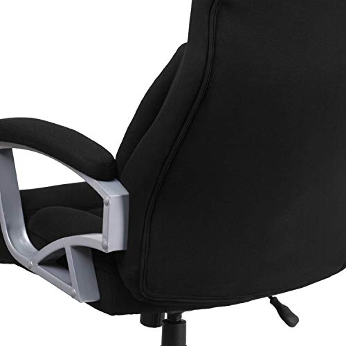Flash Furniture HERCULES Series Big & Tall 500 lb. Rated Black Fabric Executive Swivel Ergonomic Office Chair with Arms