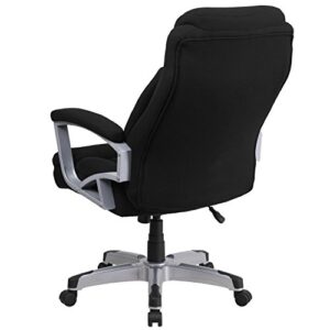 Flash Furniture HERCULES Series Big & Tall 500 lb. Rated Black Fabric Executive Swivel Ergonomic Office Chair with Arms