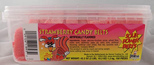 SOUR POWER Strawberry Belts, 42.3 Ounce