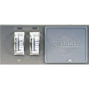 reliance controls pro/tran transfer switch watt meter plate wp7500
