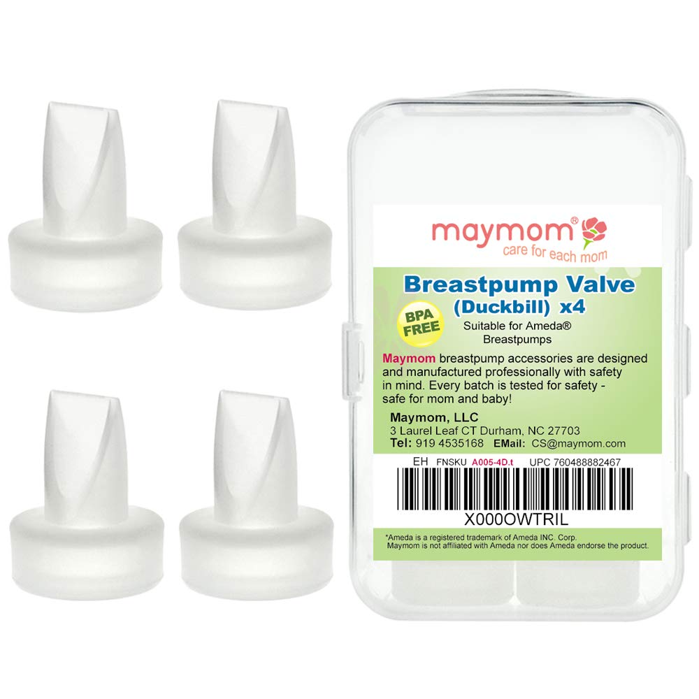 Maymom Pump Valve Compatible with Ameda Purely Yours, MYA Joy Pumps (NOT for MYA or MYA Pro); Replacement Duckbills to Replace Ameda Pump Valves; Retail Packaging Factory Sealed