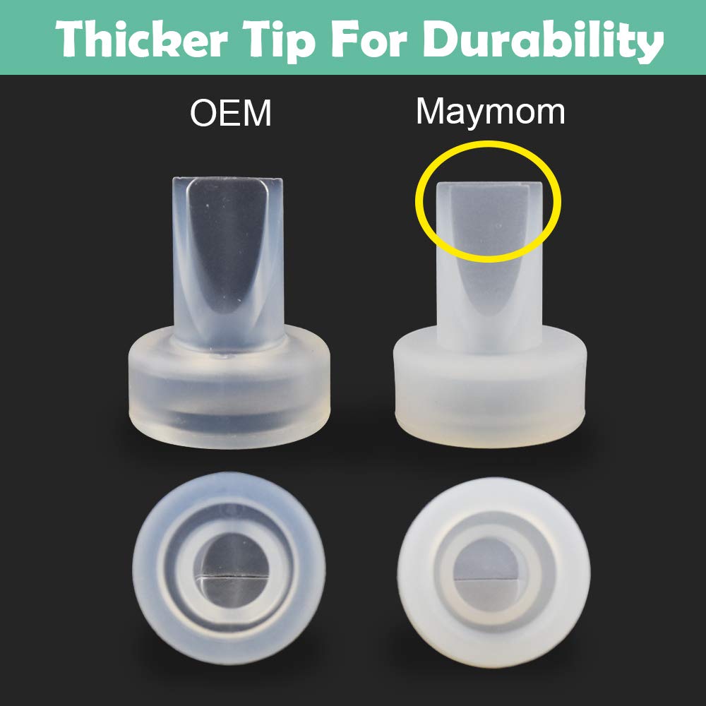 Maymom Pump Valve Compatible with Ameda Purely Yours, MYA Joy Pumps (NOT for MYA or MYA Pro); Replacement Duckbills to Replace Ameda Pump Valves; Retail Packaging Factory Sealed